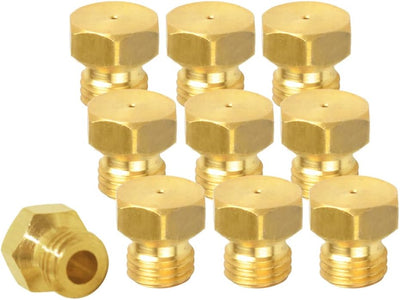 Boquilla chorro latón M6x0.2 para calentador agua DIY set 10