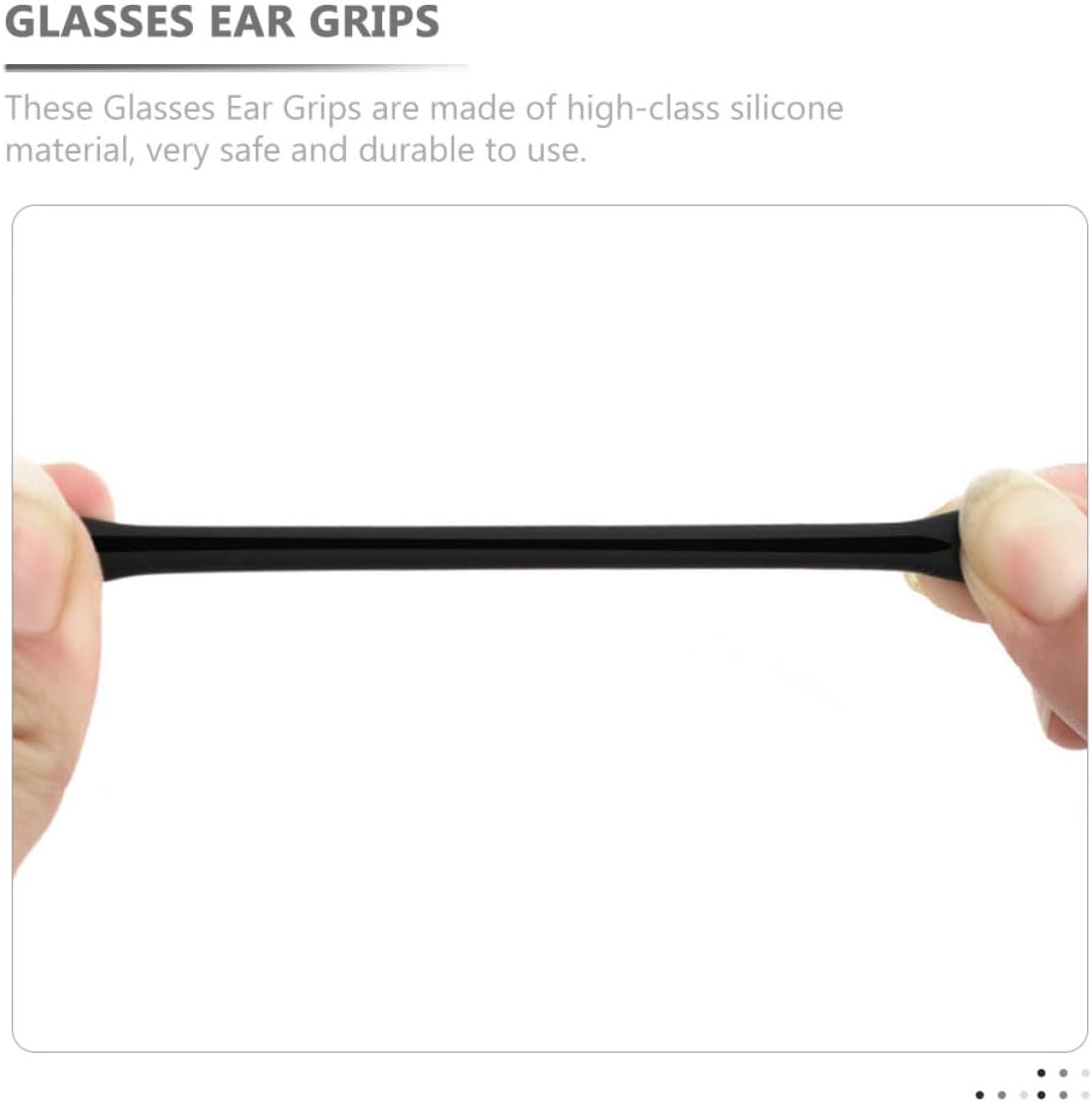 20 Pzas Ganchos Antiderrap Silicona para Lentes con Cojines