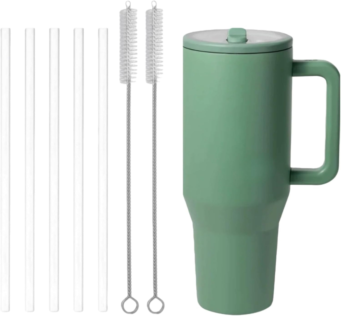 5 Popotes Repuesto Transparentes para Hydrojug 32oz