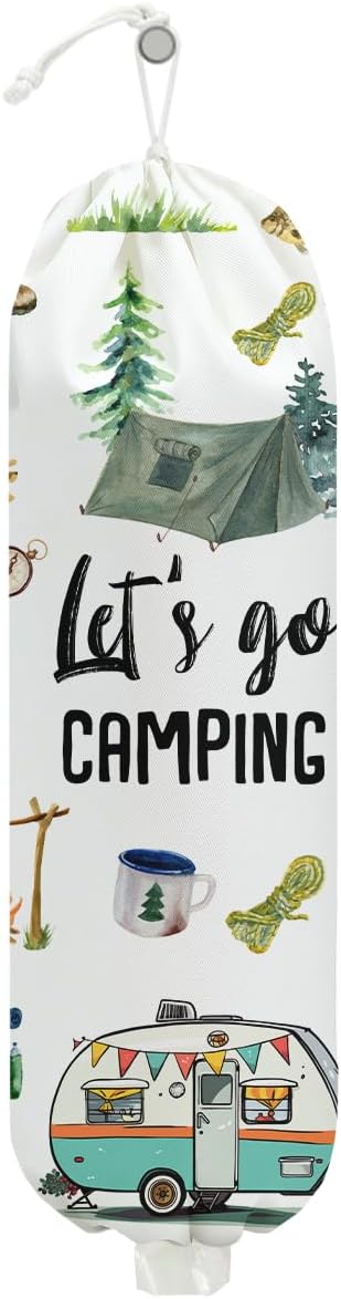 Organizador bolsas plásticas camping para cocina y almacenamiento