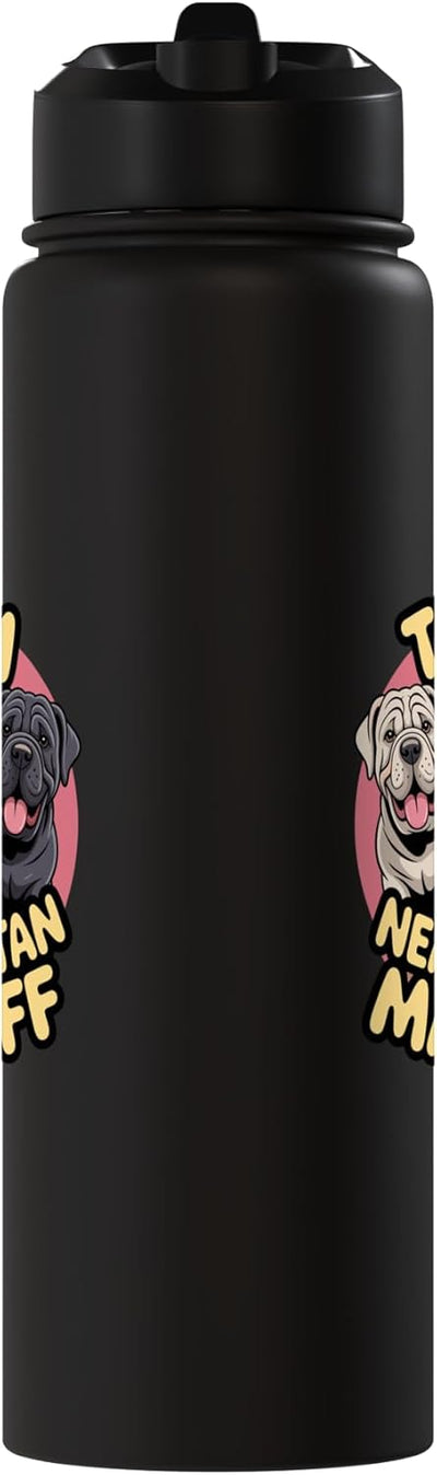 Botella de agua acero inoxidable para perro Mastín Napolitano