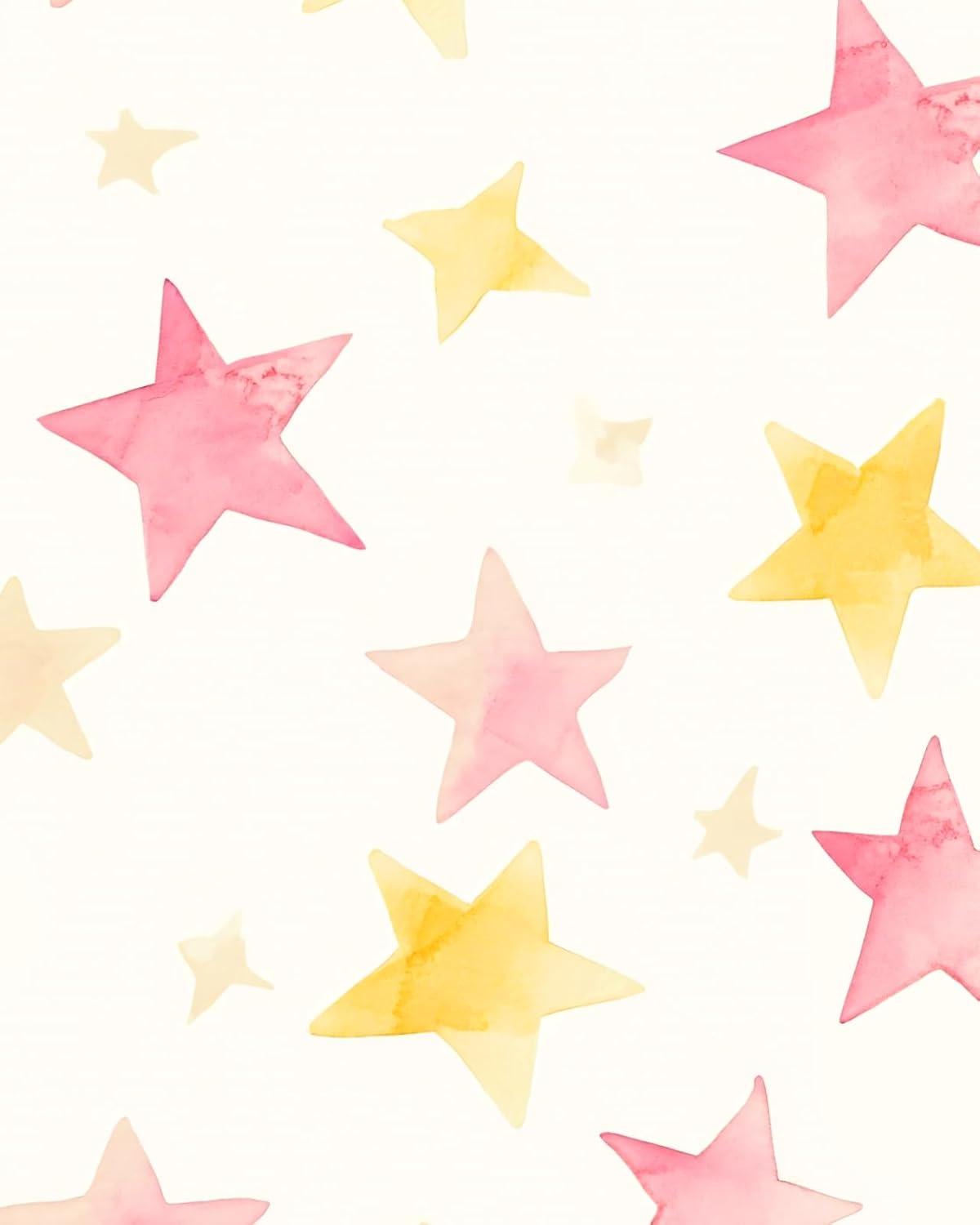 Papel tapiz estrellas acuarela 17.4x118pulg autoadhesivo
