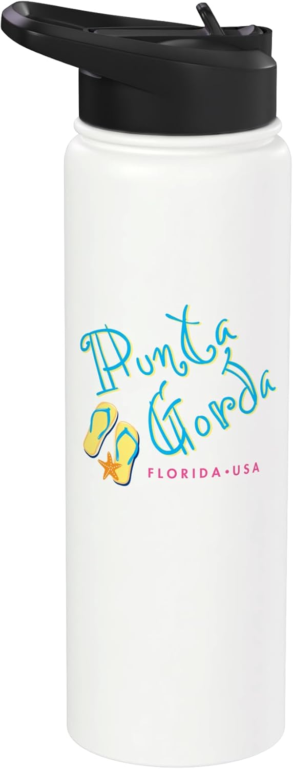 Botella agua acero inox aislada Punta Gorda