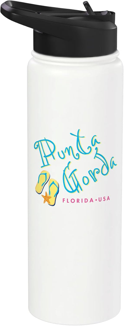 Botella agua acero inox aislada Punta Gorda