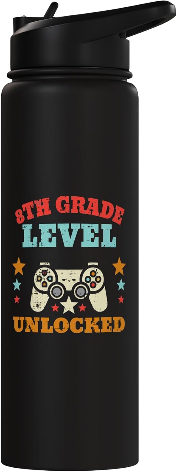 Botella agua acero inox aislada para escuela