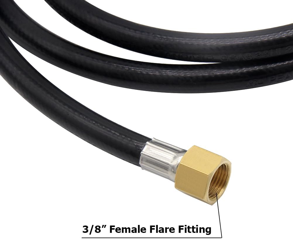 Kit extensión manguera propano 6ft 3/8pulg 5 adaptadores
