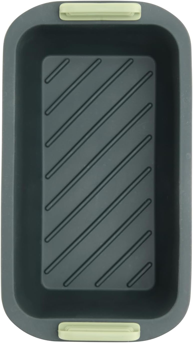 Cesta rectangular freidora aire silicona platino con asas