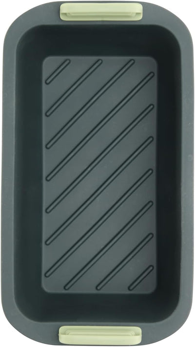 Cesta rectangular freidora aire silicona platino con asas