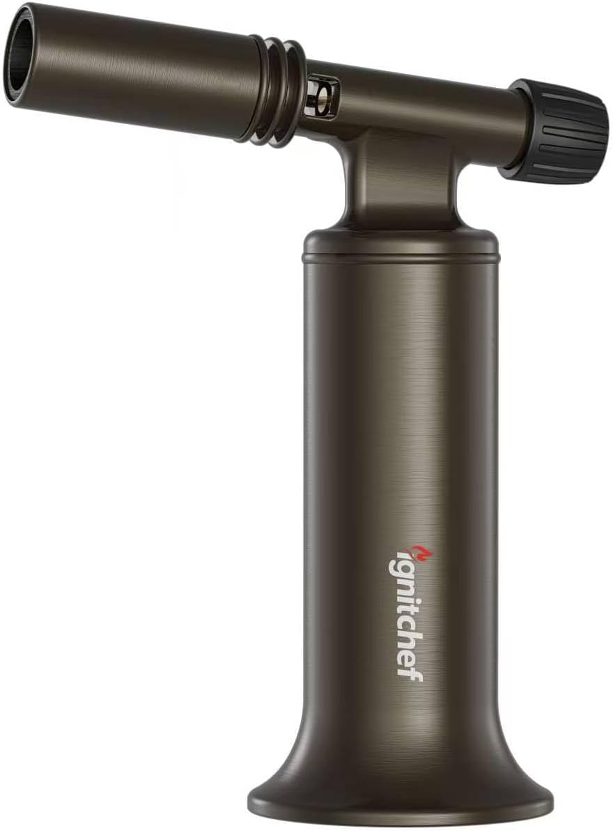 Encendedor de antorcha de butano metal recargable con llama ajustable