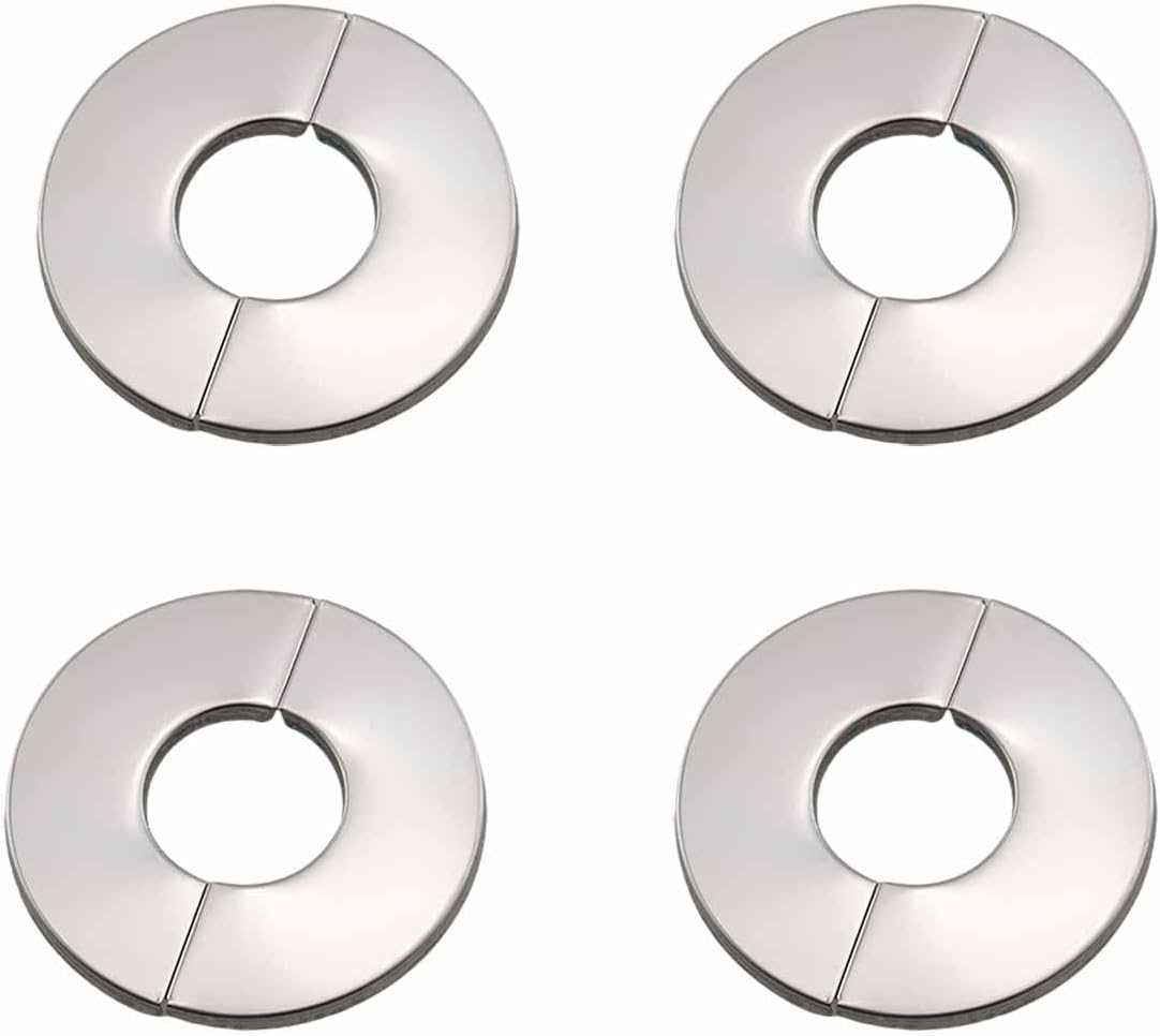 Cubierta para tubería acero inox redonda para pared