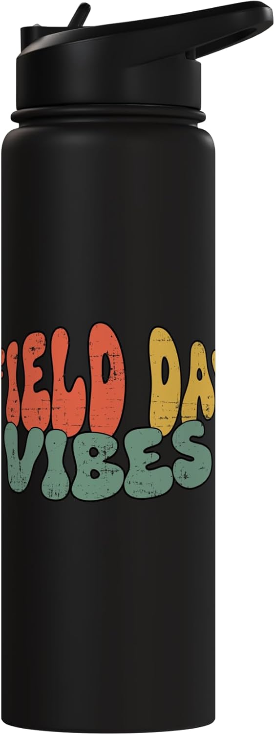 Botella de agua acero inoxidable retro groovy Field Day