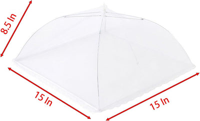 Cubierta polvo tela malla 15x15pulg plegable 4 pzas