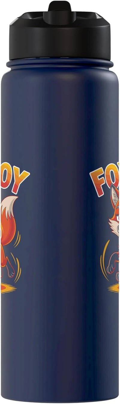 Botella de agua acero inoxidable para niños Fox Boy
