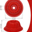 Molde de silicona estriado 6 pulgadas, 5 moldes de gelatina roja reutilizables