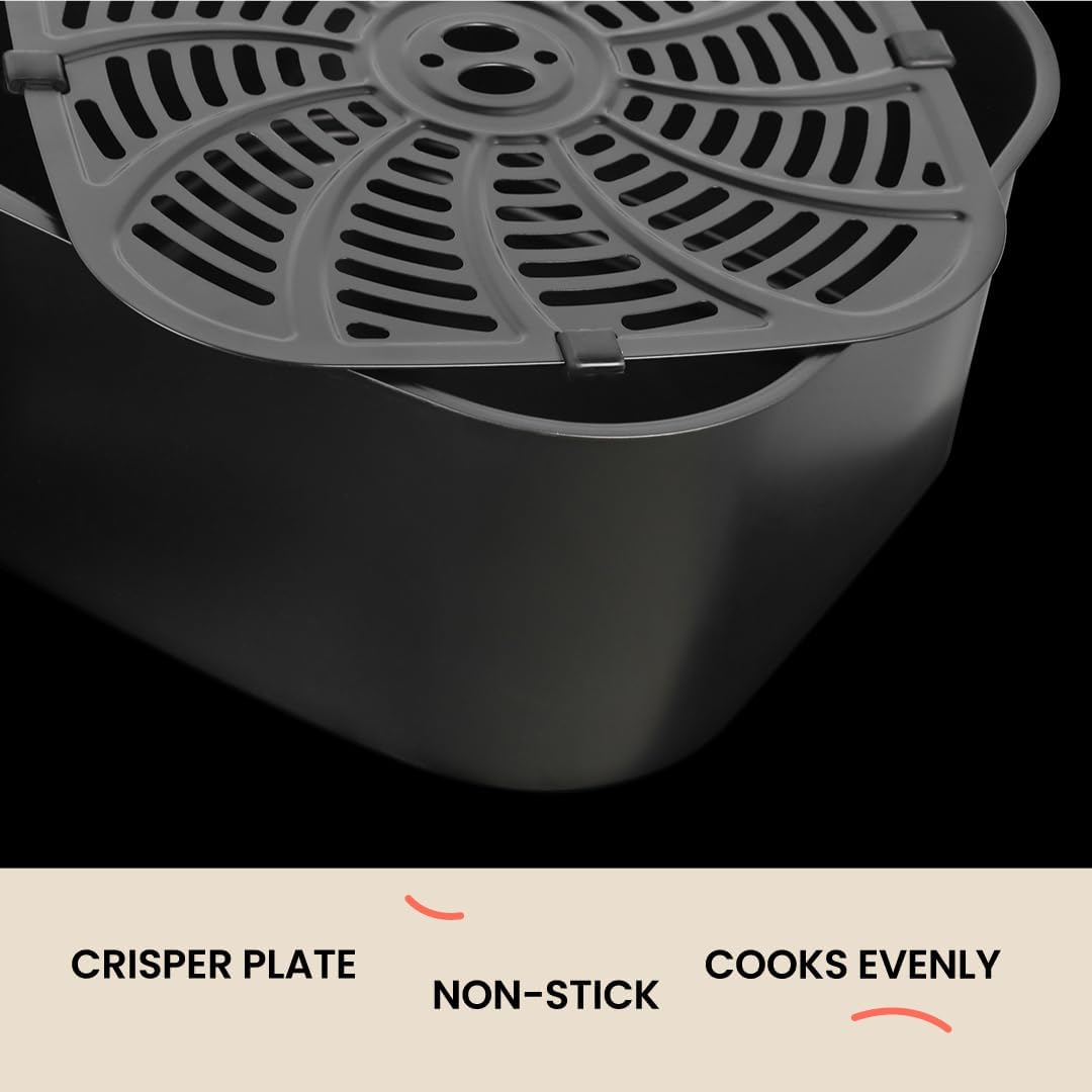 Freidora aire acero inox 8L 1500W pantalla tactil