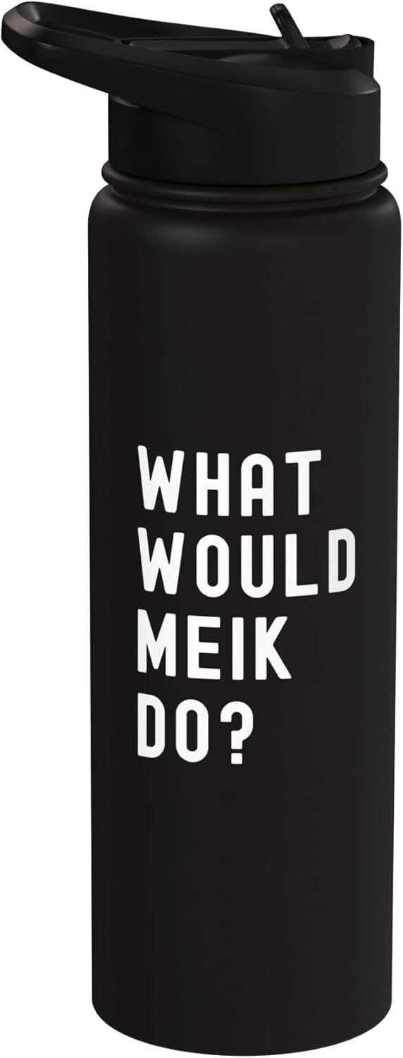 Botella agua acero inox aislada What Would Meik Do