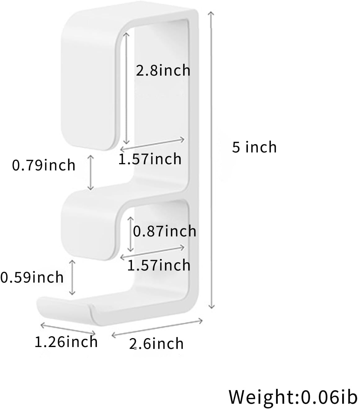 Estante con gancho para lavabo de baño