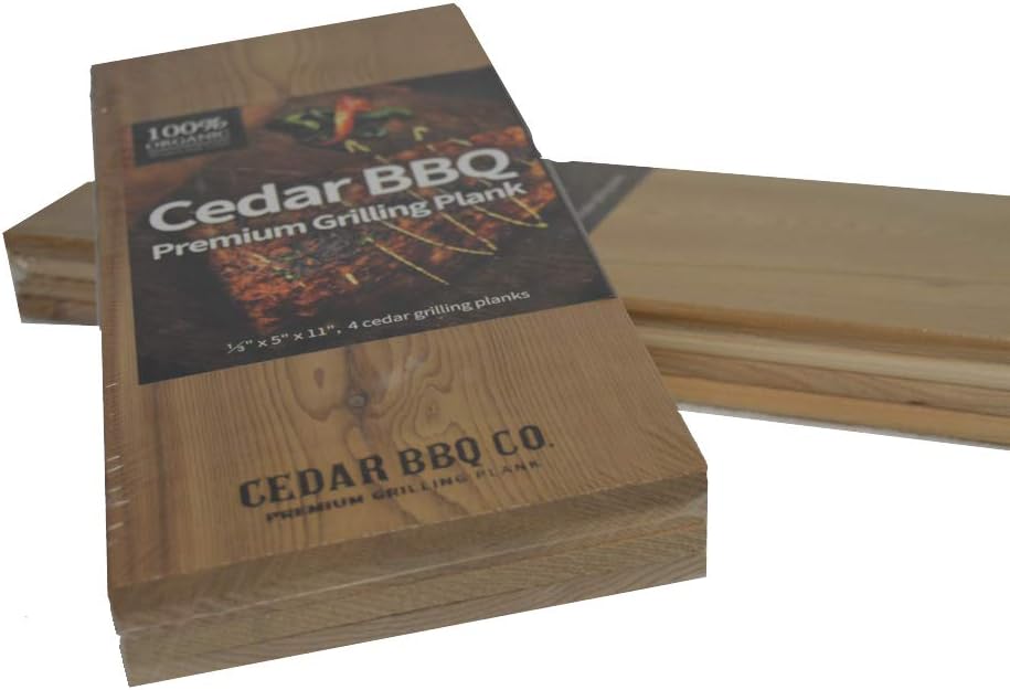 Juego 4 Tablones Cedro 5x11pulg Sabor Ahumado