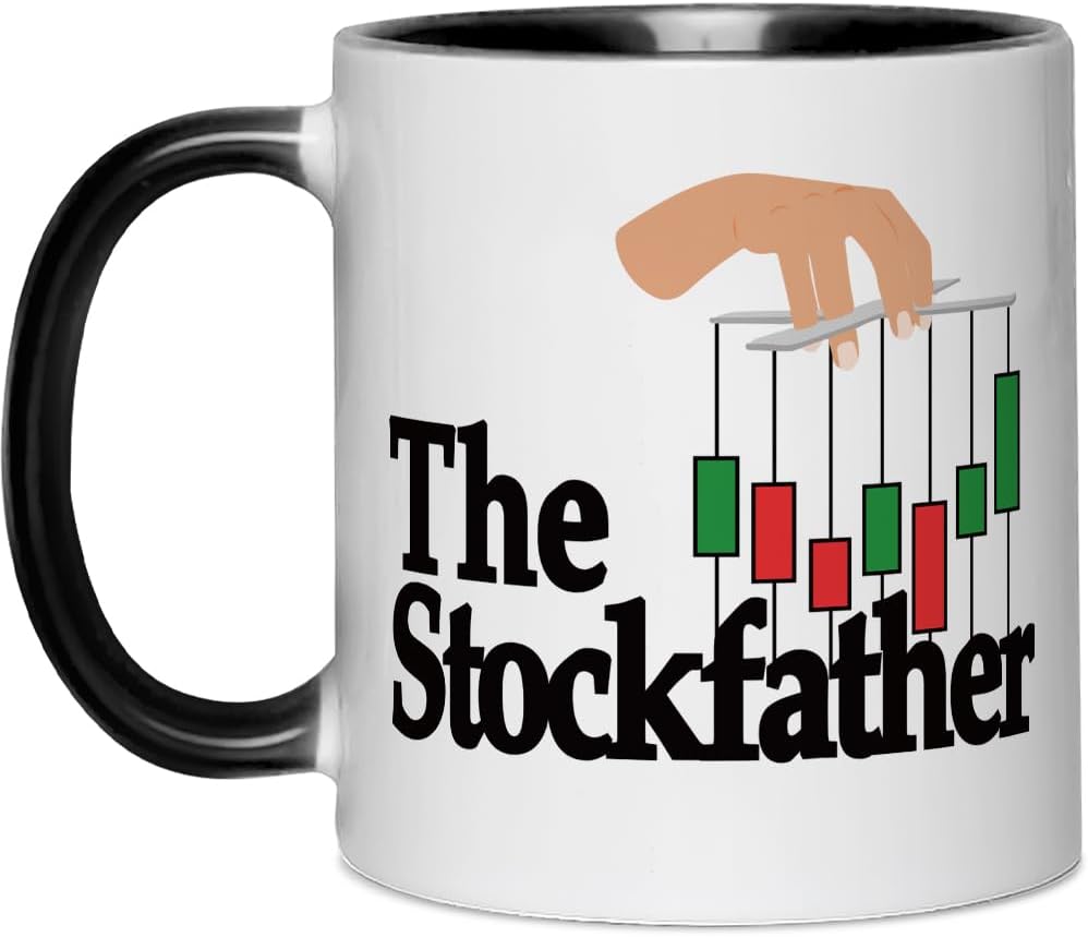Taza de café divertida para comerciantes de acciones y entusiastas de la inversión
