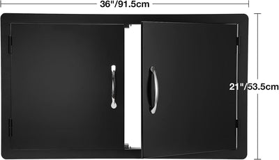 Puertas cocina al aire libre 36x21pulg doble vertical