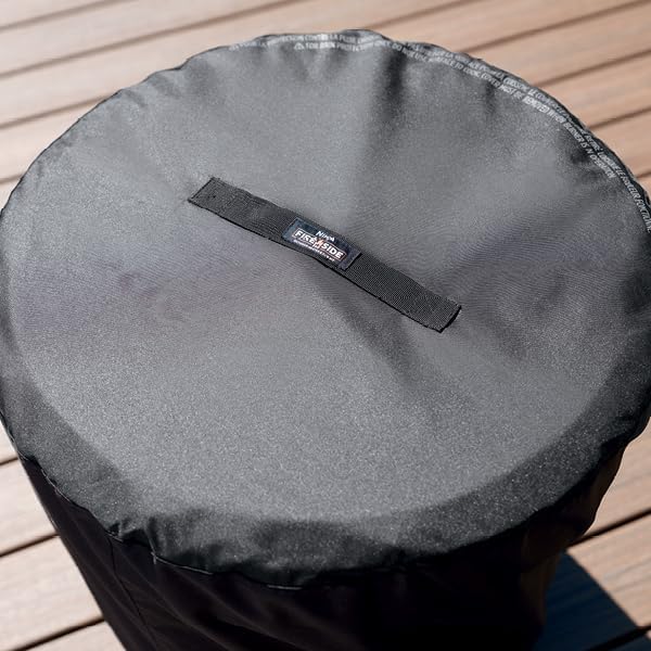 Cubierta suave hoguera Fireside360 resistente UV y agua negro