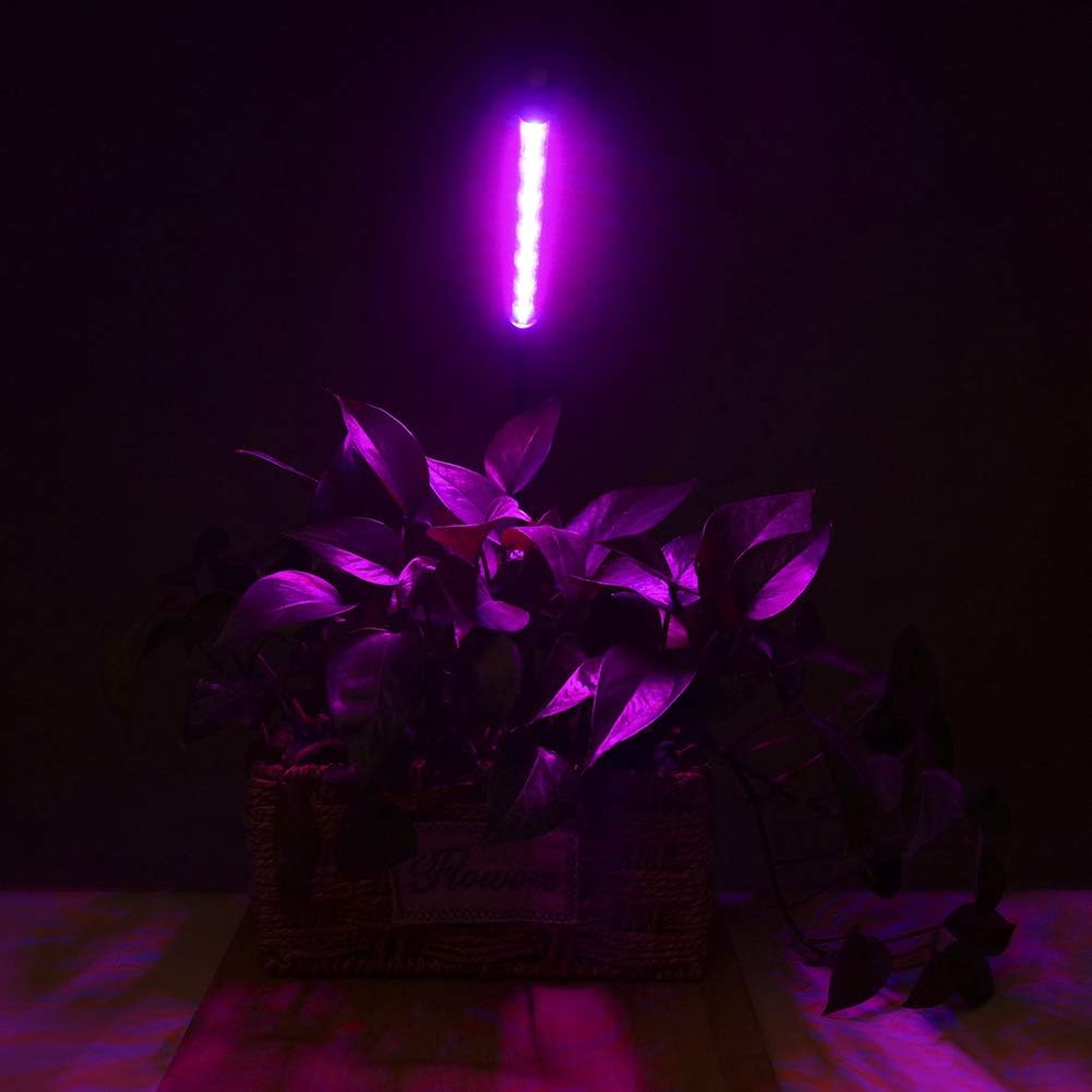 Luces LED crecimiento plantas 20 LED temporizador