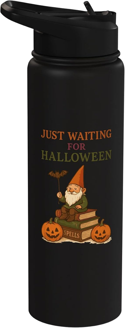 Vaso térmico acero inox con brujas y murciélago Halloween