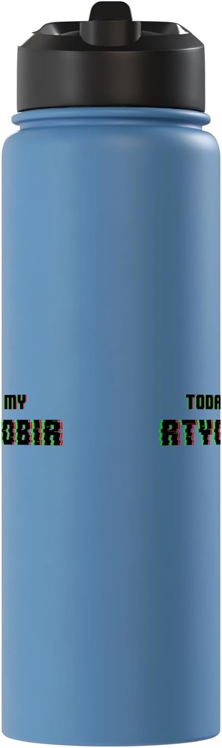 Botella de agua acero inoxidable para atychiphobia