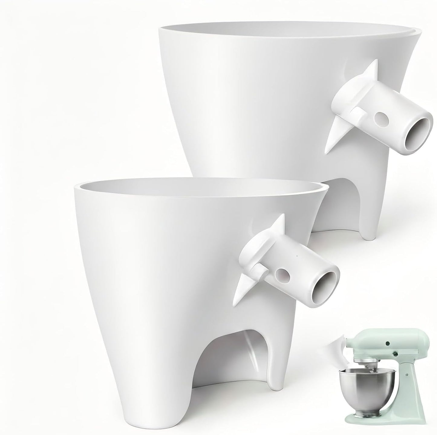 2 Embudos Harina Comp 4.5-5qt Accesorio Batidora