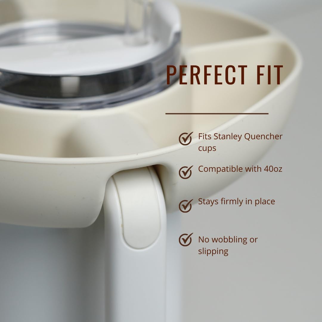 Bandeja de silicona para vasos con mango 40 oz cuenco 4 compartimentos vaso reutilizable sin BPA