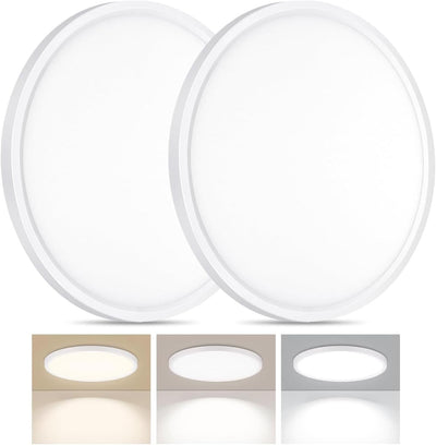2 Luces LED Techo Empotradas 7pulg 15W 3000-6500K