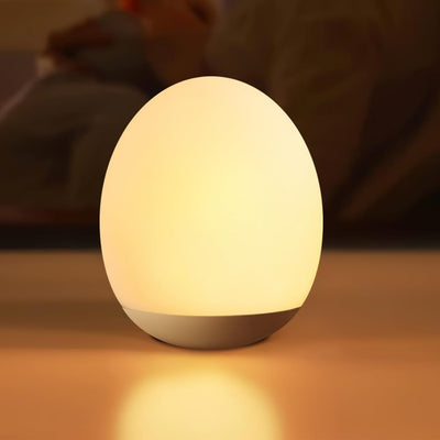 Luz de huevo nocturna silicona para bebé con atenuación