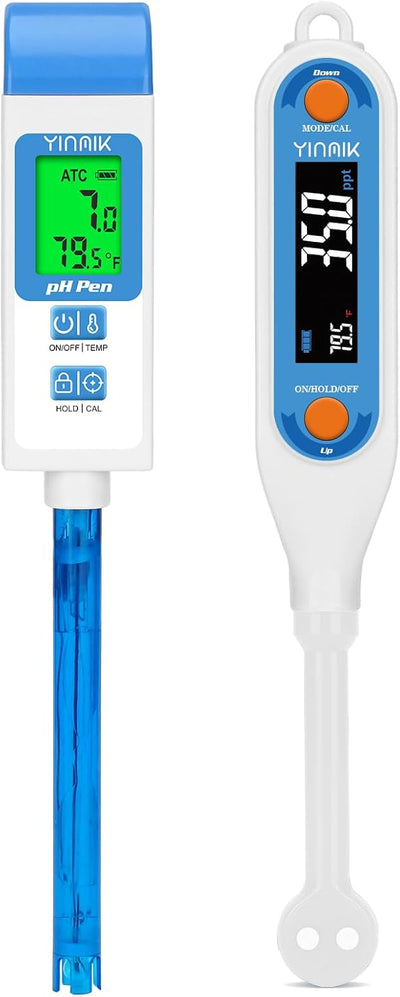 Medidor pH y probador salinidad para agua y alimentos