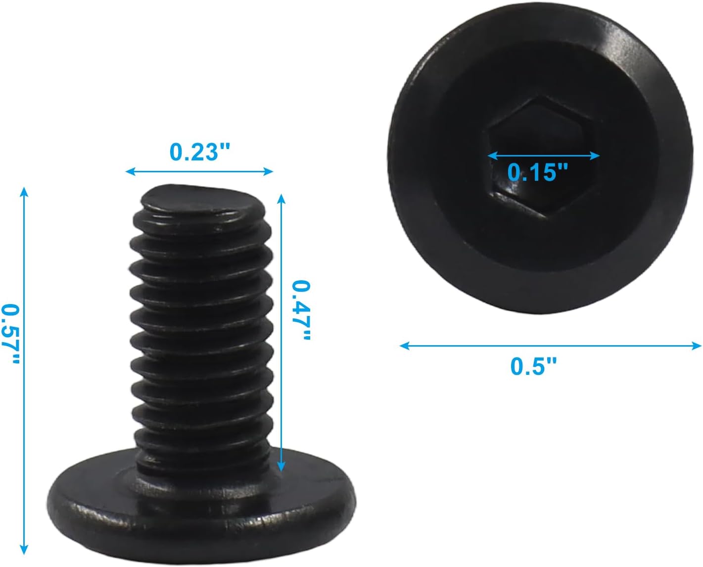 Pack 20 tornillos M6x12mm acero inox cabeza hexagonal