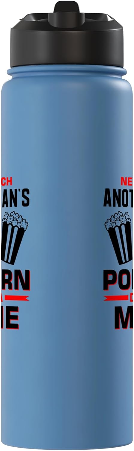 Botella térmica acero inox para amantes de cine