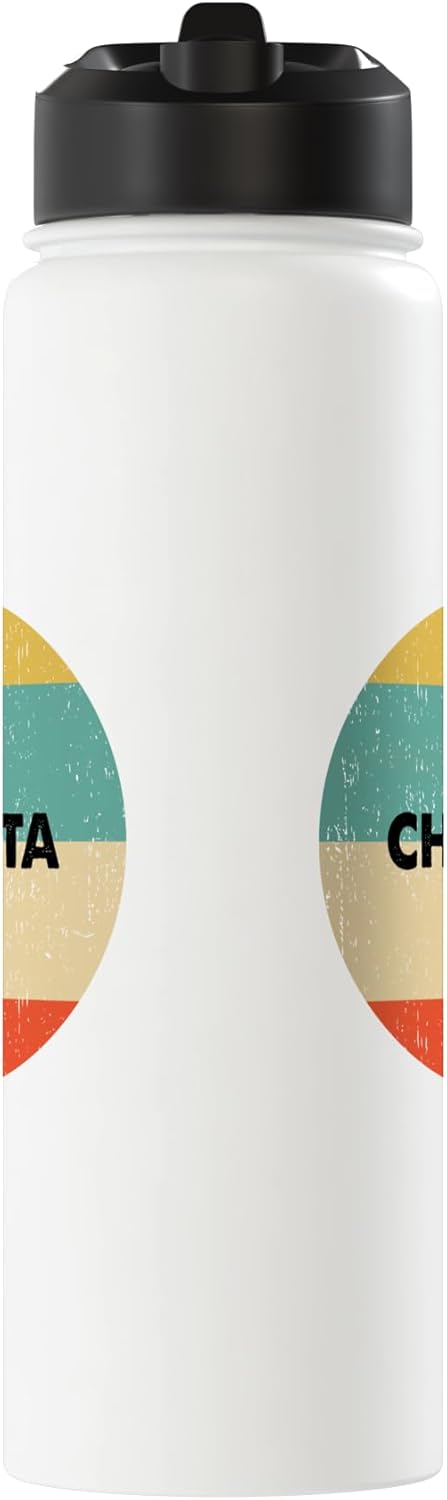Botella agua acero inox aislada Chiquita