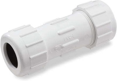 Acoplamiento compresión PVC 3/4pulg gris
