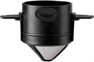 Cafetera para verter filtro acero inox plegable sin papel