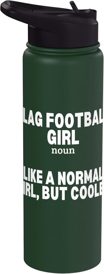 Botella agua acero inox termo para mujer fútbol americano