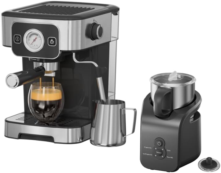 Cafetera Espresso 15 Bar Espumador Leche 1200W