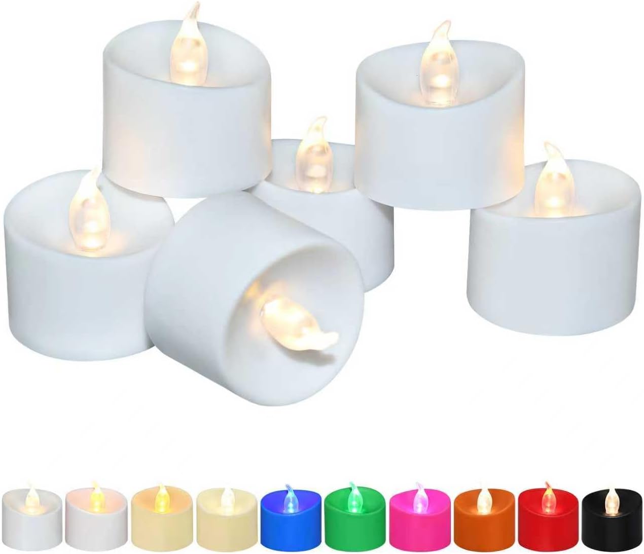 Pack 12-200 Luces LED Té Blanca Cálida Parpadeante