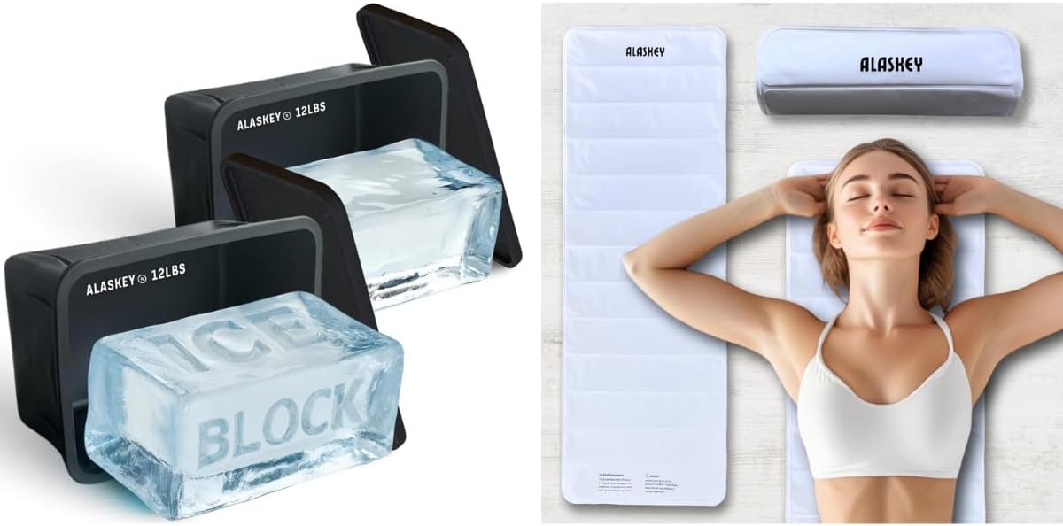 Molde hielo 12lb con tapa set 2 y mantel reutiliz.