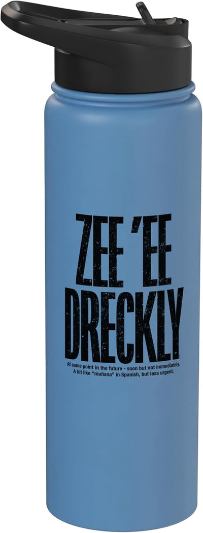 Botella de agua acero inoxidable con humor dialecto devon