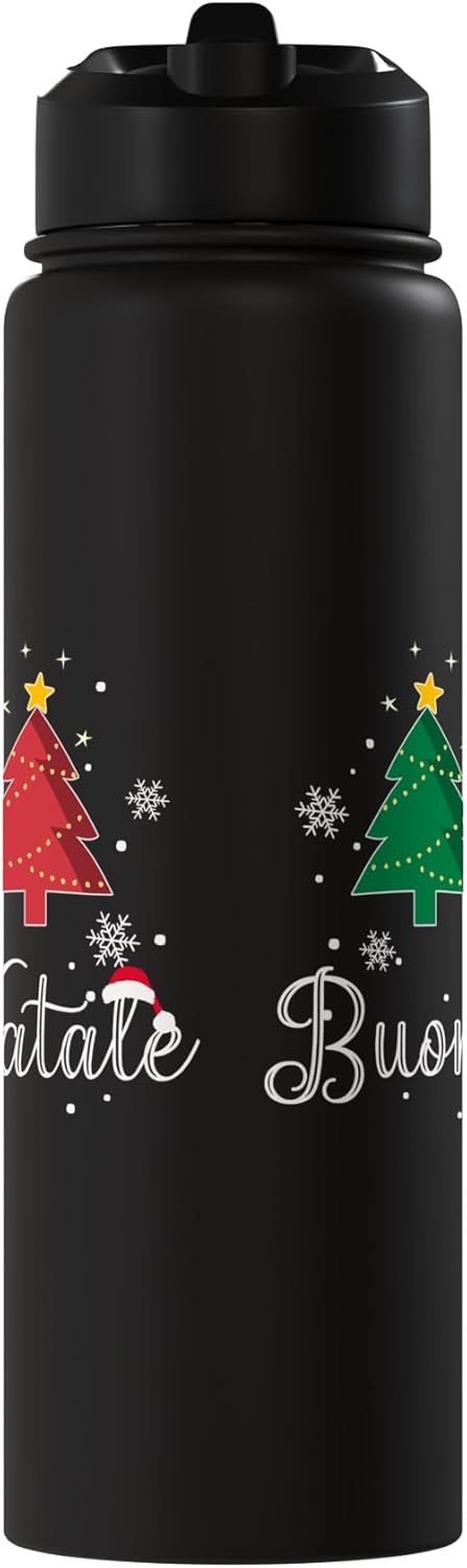 Bote de agua aislado para Navidad en acero inoxidable