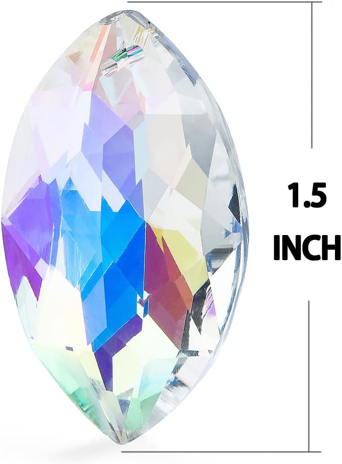 10 Colgantes Cristal 1.5pulg Prismas Ventanas FengShui