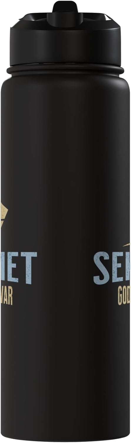 Botella de agua acero inoxidable diosa Sekhmet guerra egipcia