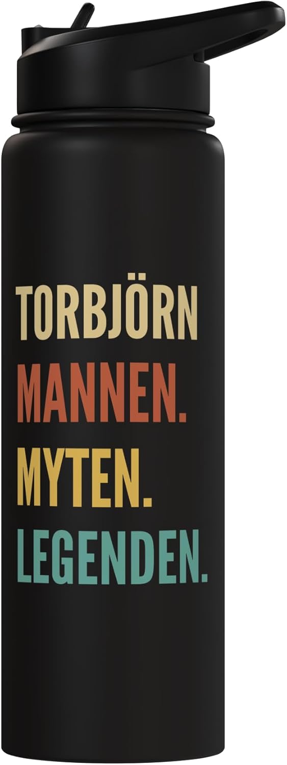 Botella de agua acero inoxidable Torbjörn diseño divertido