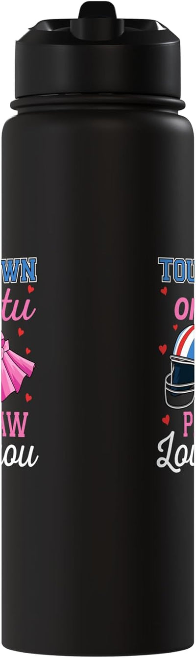 Botella de agua acero inoxidable aislada Touchdown o Tutu Paw Paw Loves You