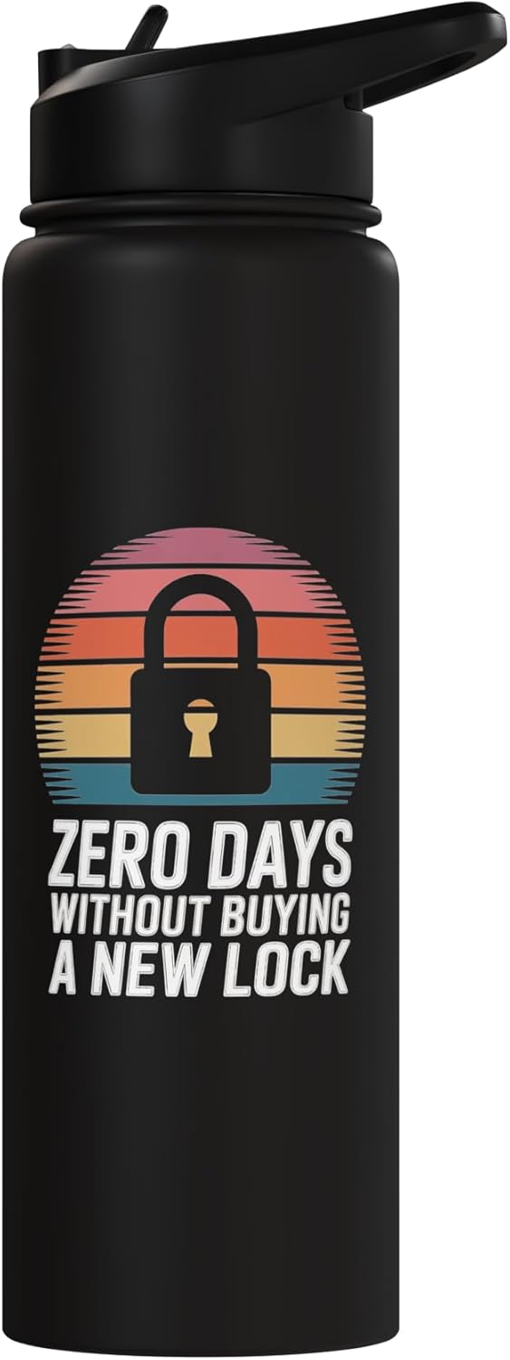 Botella de agua aislada de acero inoxidable Locksport Design