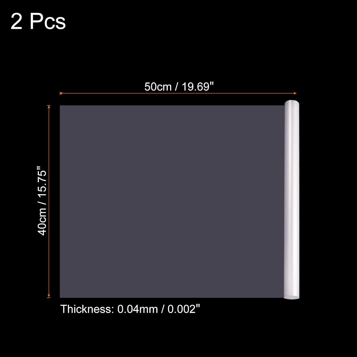 Filtro gel luz estudio 15.7x19.7pulg blanco rojo pack 2